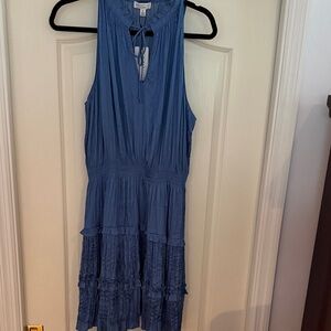 Current Air Cara Blue Sleeveless Dress